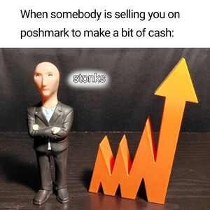 Youtooz #21 Stonks Meme Man Figure. 3.5 Inch. With Box.